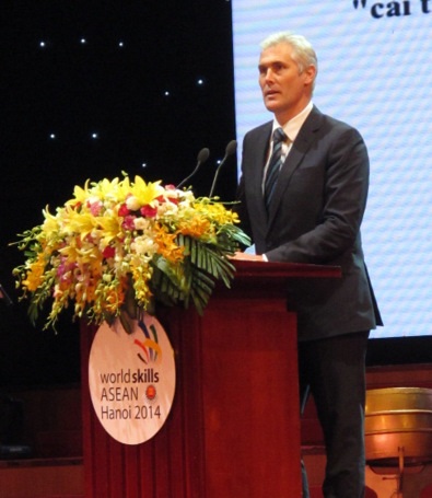 Ông David Hoey - Giám đốc tổ chức kỹ năng nghề thế
giới