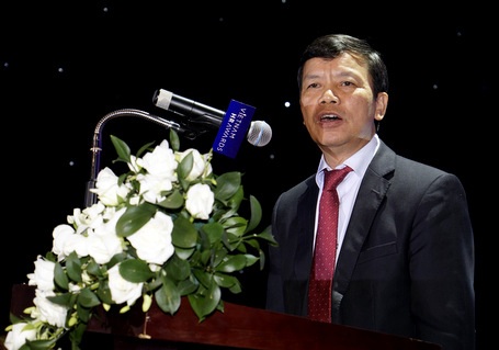 Thứ trưởng Bộ LĐ-TB&XH Nguyễn Trọng Đàm phát biểu tại Lễ trao giải