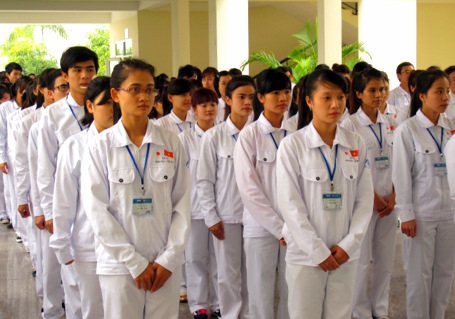 Lớp học điều dưỡng viên sang làm việc tại Nhật Bản