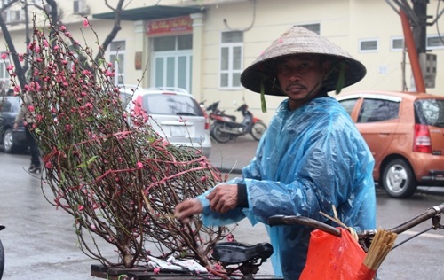 Mưu sinh trong mưa rét ngày giáp Tết - 2 Cái nón, manh áo mưa… là vật dụng để họ chống lại thời tiết khắc nhiệt