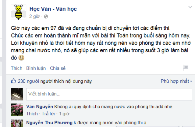 Ngộ nghĩnh lời chúc thí sinh thi tốt từ cộng đồng mạng - 8 Một giáo viên khác đăng tải hình ảnh tay nắm tay với lời nhắn chúc các con thi tốt