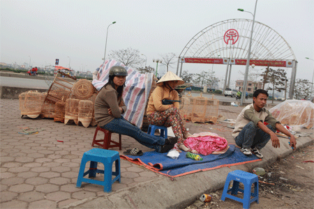 Khu đô thị hoang biến thành chợ chim, cây cảnh - 5 Kho để hàng cũng là vỉa hè