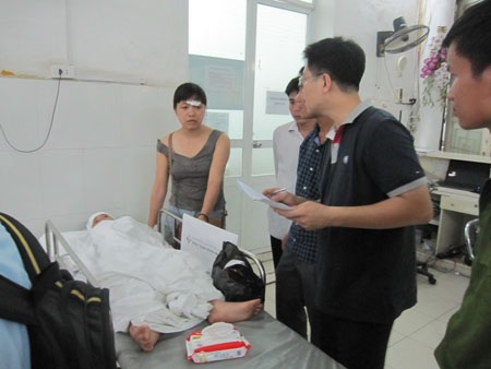 Đa số các nạn nhân đang được cấp cứu tại bệnh viện Việt - Tiệp Hải Phòng.