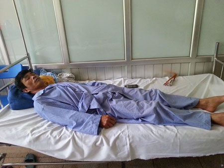 Nạn nhân Hải nhập viện cấp cứu chỉ vì can gián cãi nhau