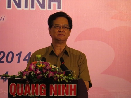 Thủ tướng Nguyễn Tấn Dũng phát biểu tại hội nghị công bố các công trình trọng điểm chiều nay