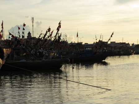 Gió cấp 3, cấp 4 trên vùng biển Hải Phòng