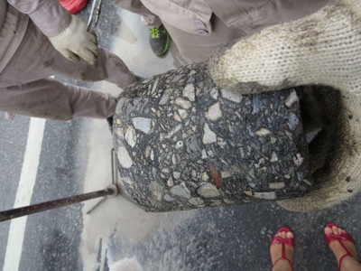 Sắp khắc phục “ruộng bậc thang” trên quốc lộ 5 - 5 Phân loại các mẫu tại nhiều vị trí để truy tìm nguyên nhân lún đường