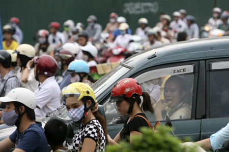 Dòng người đang dừng lại