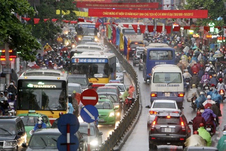 Dòng người đang dừng lại