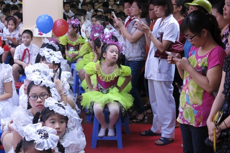 Sáng 4/9 trường Tiểu học Trần Quốc Toản (quận Hoàn Kiếm - Hà Nội) làm lễ khai giảng.