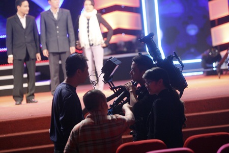 MC Thanh Vân và Mạnh Tùng.