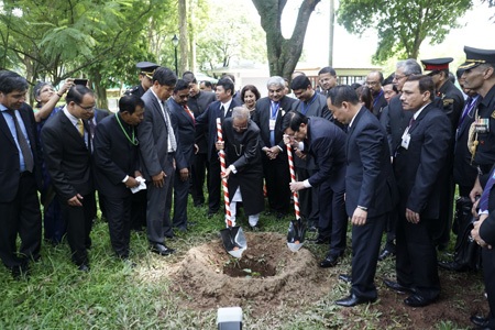 Hình ảnh Tổng thống Ấn Độ tại Hà Nội - 6 Kết thúc lễ kí kết, Chủ tịch nước Trương Tấn Sang và Tổng thống Ấn Độ