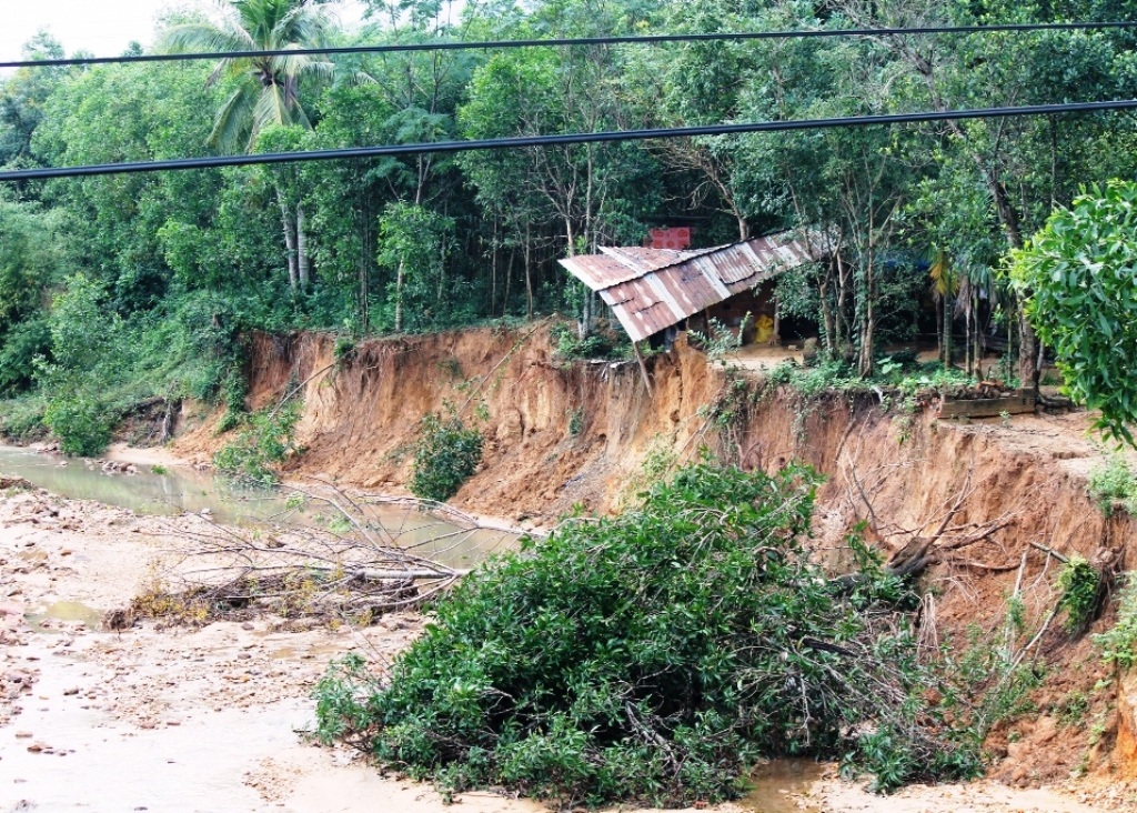 Bình Định: Nhiều hộ dân bất an vì sạt lở nghiêm trọng