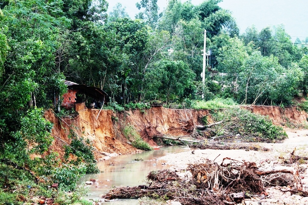 Bình Định: Nhiều hộ dân bất an vì sạt lở nghiêm trọng