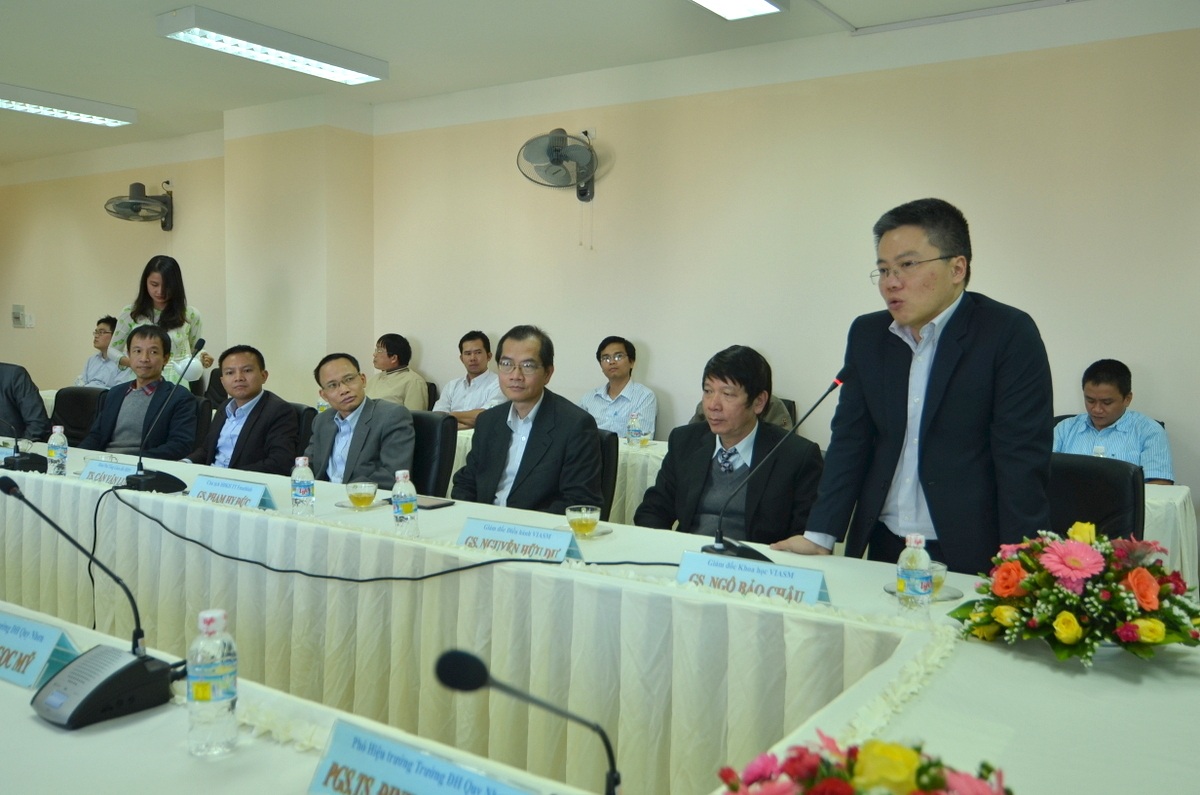 GS. Ngô Bảo Châu làm việc tại ĐH Quy Nhơn.