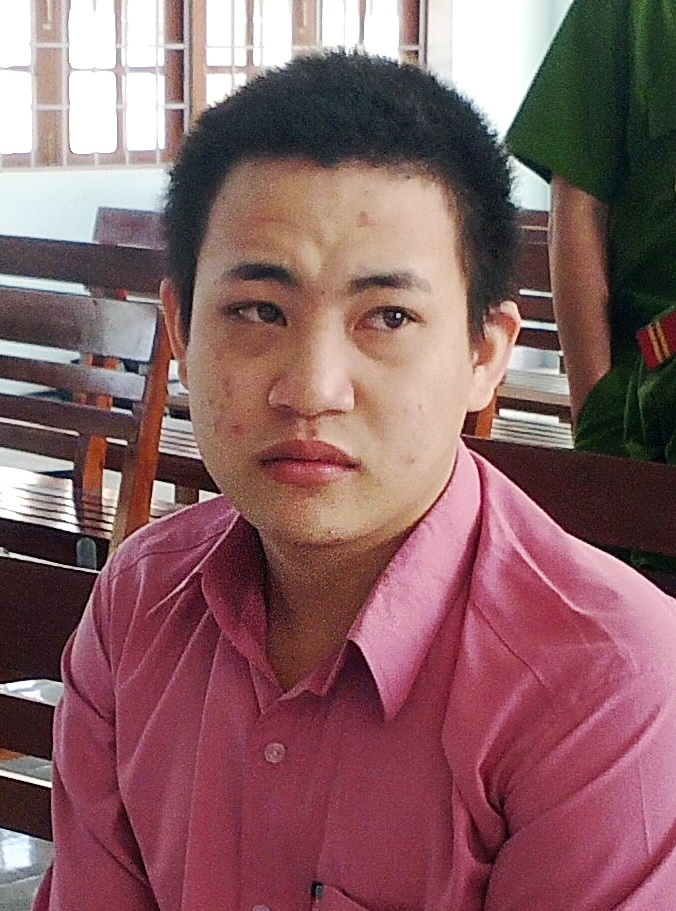 Bị cáo Tiến tại tòa 