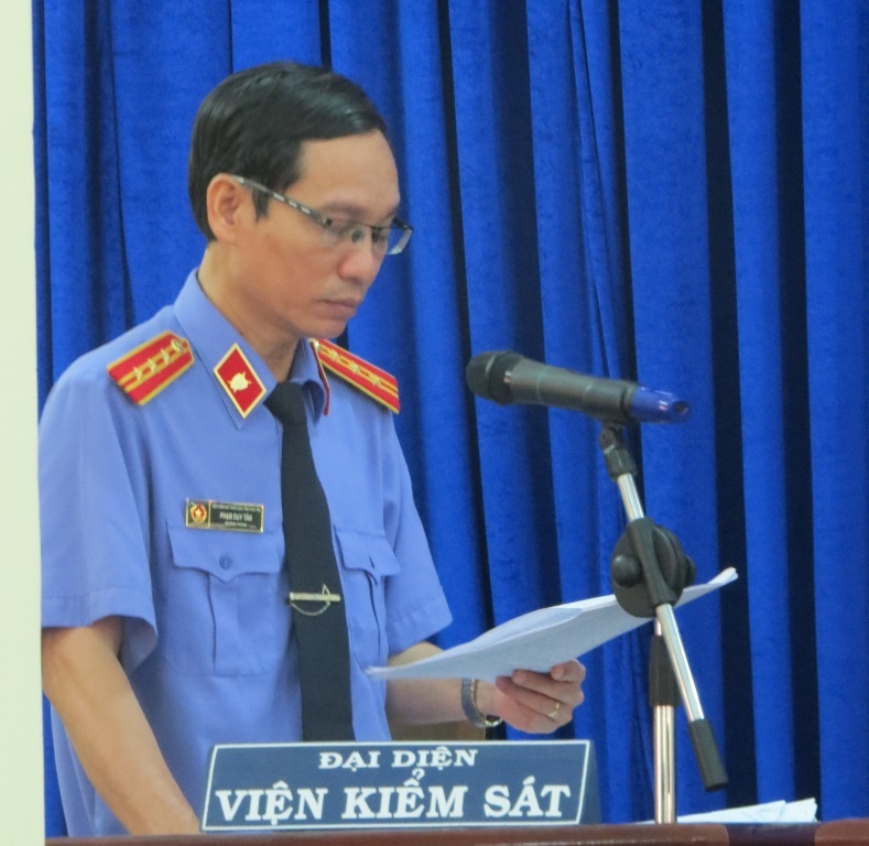 Đại diện VKS cho rằng có đủ căn cứ để buộc bị cáo Nguyễn Thân Thảo Thành