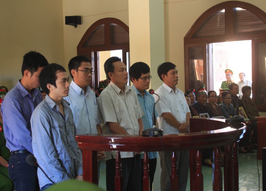 Các bị cáo nguyên là cán bộ công an TP Tuy Hòa và tỉnh Phú Yên