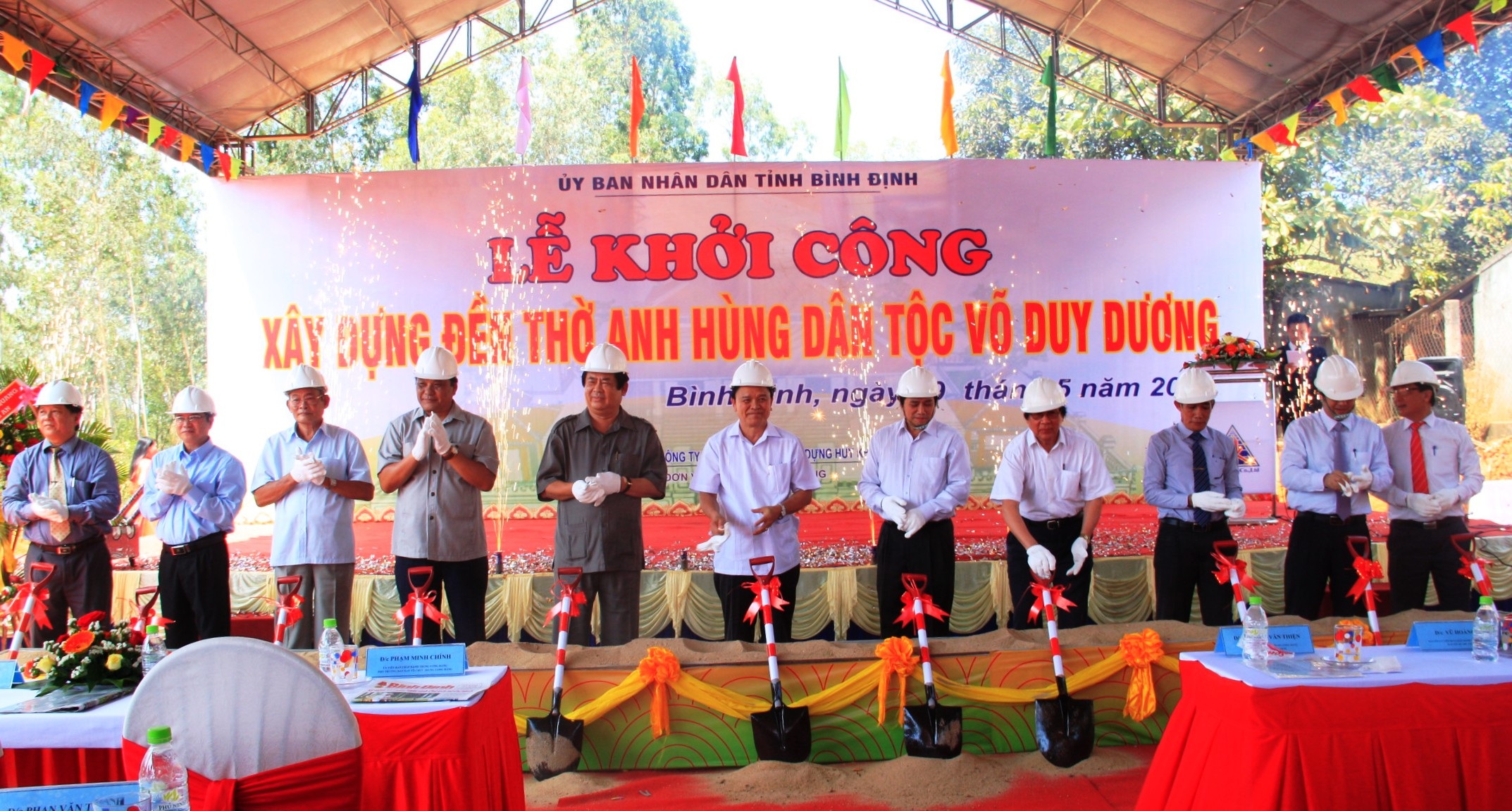 Khởi công xây dựng tôn tạo Đền thờ anh hùng Võ Duy Dương