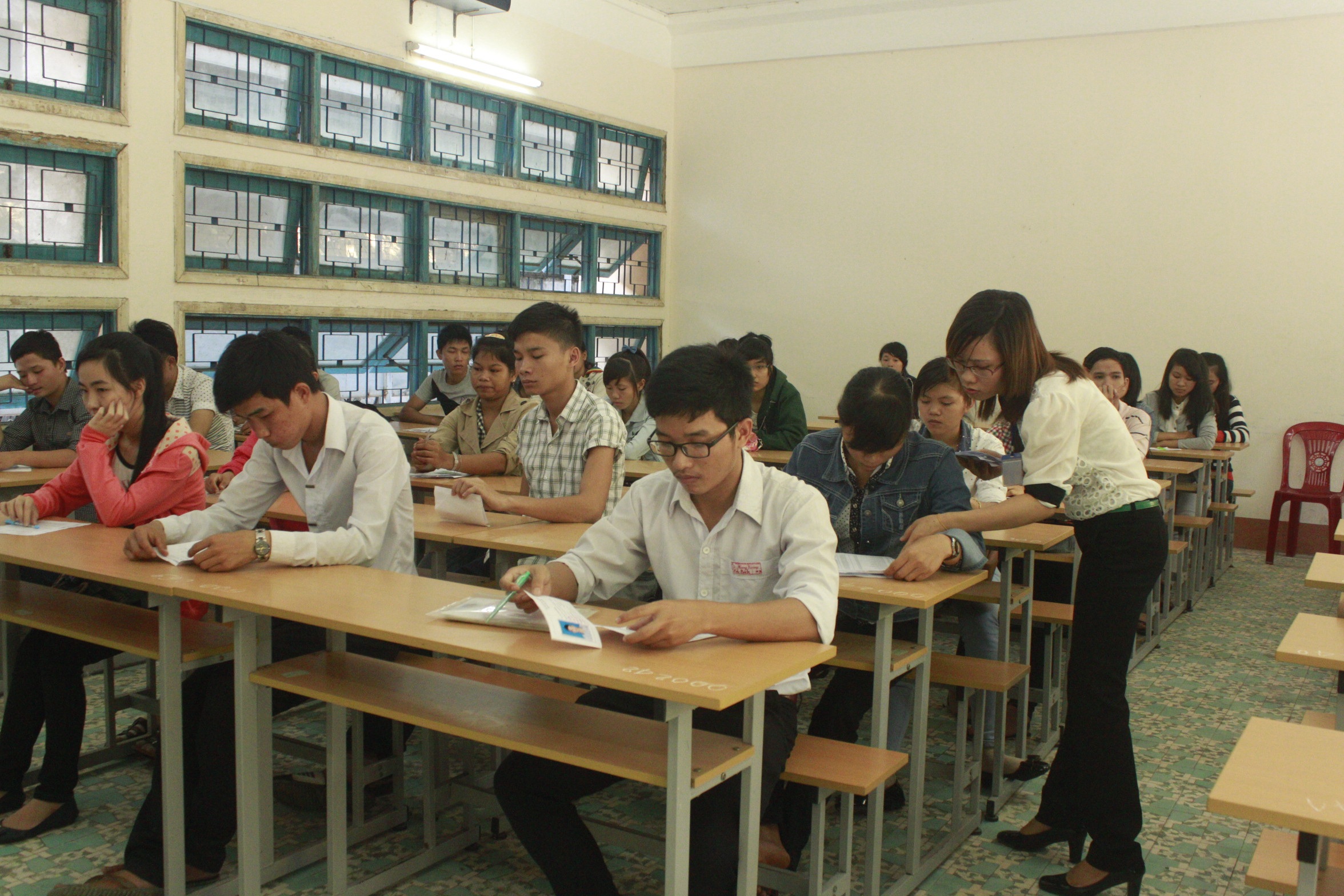 Thí sinh dự thi ĐH, CĐ tại cụm thi liên tỉnh Bình Định năm 2014
