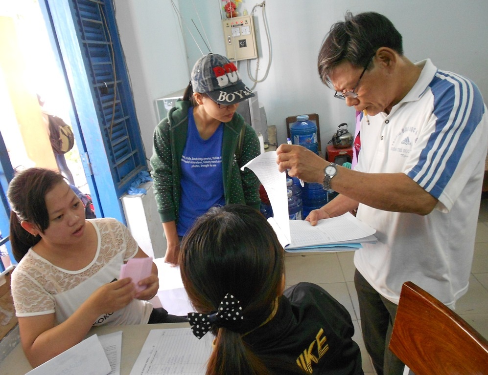 Thí sinh đăng ký ở trong Ký túc xá Trường ĐH Quy Nhơn