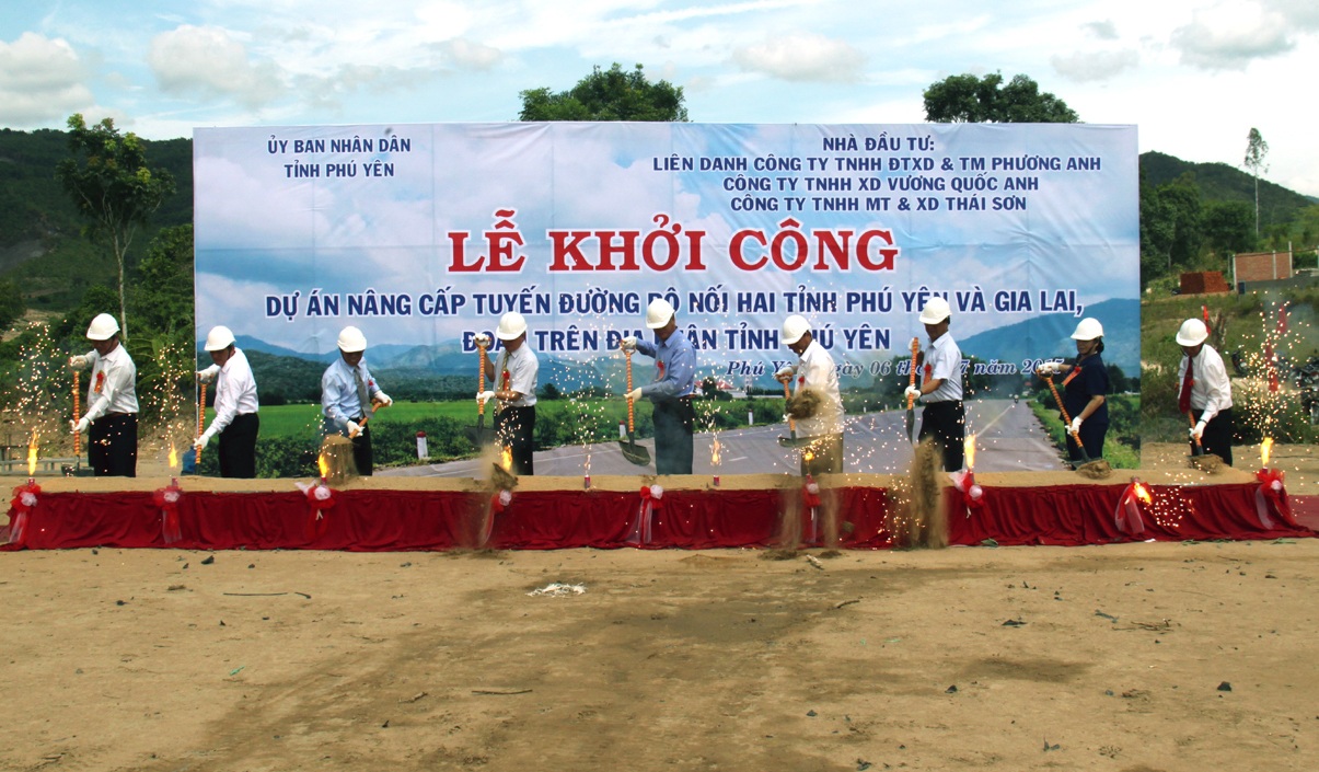 Lãnh đạo 2 tỉnh Phú Yên, Gia Lai và Nhà đầu tư khởi công dự án