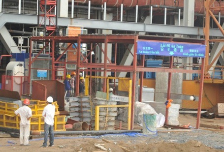  Bên trong công trình nhà máy nhiệt điện Duyên Hải.