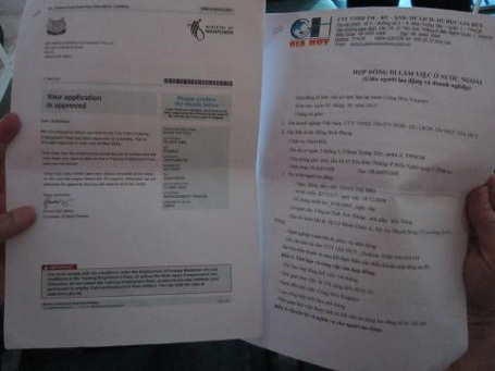 Mang cục nợ vì bị lừa xuất khẩu lao động Singapore