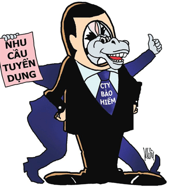 Điều tra: Núp bóng công ty bảo hiểm để lừa người xin việc - 1 Minh họa của Khều.