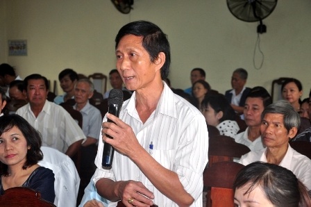 Cử tri Lê Đình Mãi (phường Hải Châu 2) chất vấn lãnh đạo TP Đà Nẵng