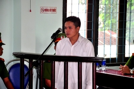 Bị cáo Sơn tại phiên tòa