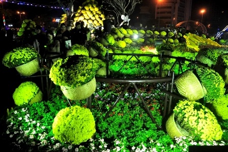 Các tiểu cảnh trong vườn hoa Xuân