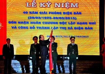 Điện Bàn lên thị xã, đón Huân chương Độc lập hạng Nhì - 1 Điện Bàn lên thị xã, đón Huân chương Độc lập hạng Nhì