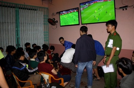 Hiện trường vụ cá độ bóng đá