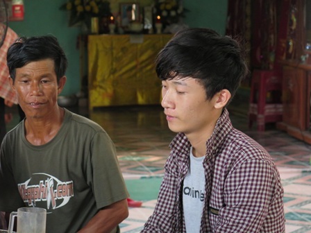 Anh Võ Hiền Sơn kể lại sự việc với PV