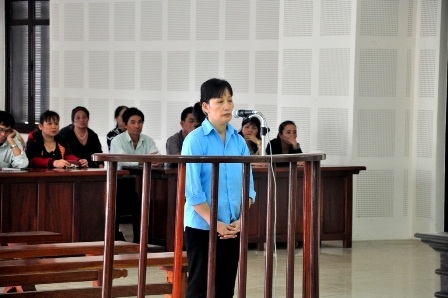 Bị cáo Nguyễn Thị Quỳnh Hương tại tòa