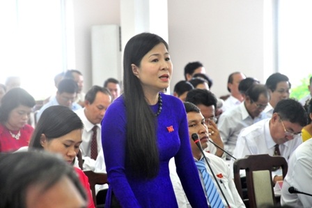 Đại biểu nêu ý kiến tại kỳ họp