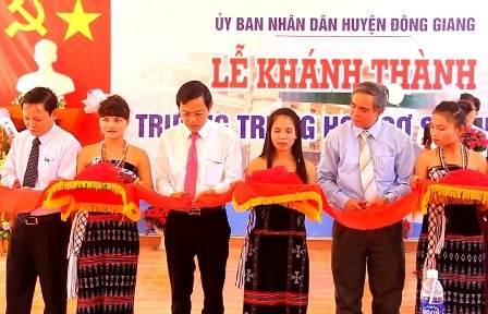 Khánh thành trường THCS mang tên Mẹ Thứ - 1 Khánh trường THCS mang tên Mẹ Thứ