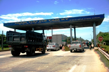 Tạm dừng thu phí tại trạm Tam Kỳ từ ngày 20/7
