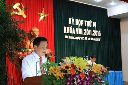 HĐND TP Đà Nẵng bàn những vấn đề "ấm nóng" - 2 Bí thư Thành ủy, Chủ tịch HĐND TP Đà Nẵng – ông Trần Thọ - phát biểu khai mạc kỳ họp