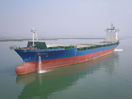 Vinashin bàn giao tàu chở container lớn nhất Việt Nam - 1 Vinashin bàn giao tàu chở container lớn nhất Việt Nam - 1