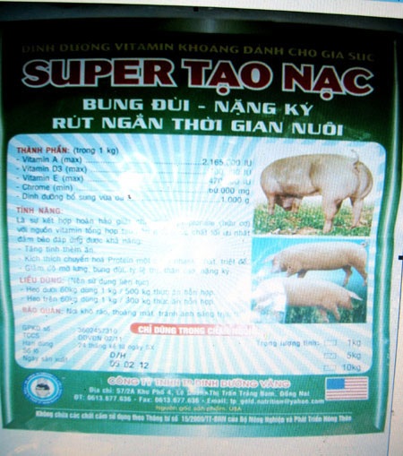 Lộ mặt công ty sản xuất thức ăn chăn nuôi có chất cấm