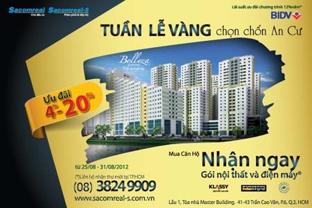 Sacomreal tổ chức sự kiện “Tuần lễ vàng, chọn chốn an cư”