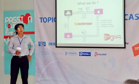 Huỳnh Quang Trung giới thiệu mô hình Yumyum.vn