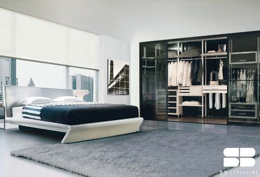 Phòng thay đồ với hệ tủ Zelection