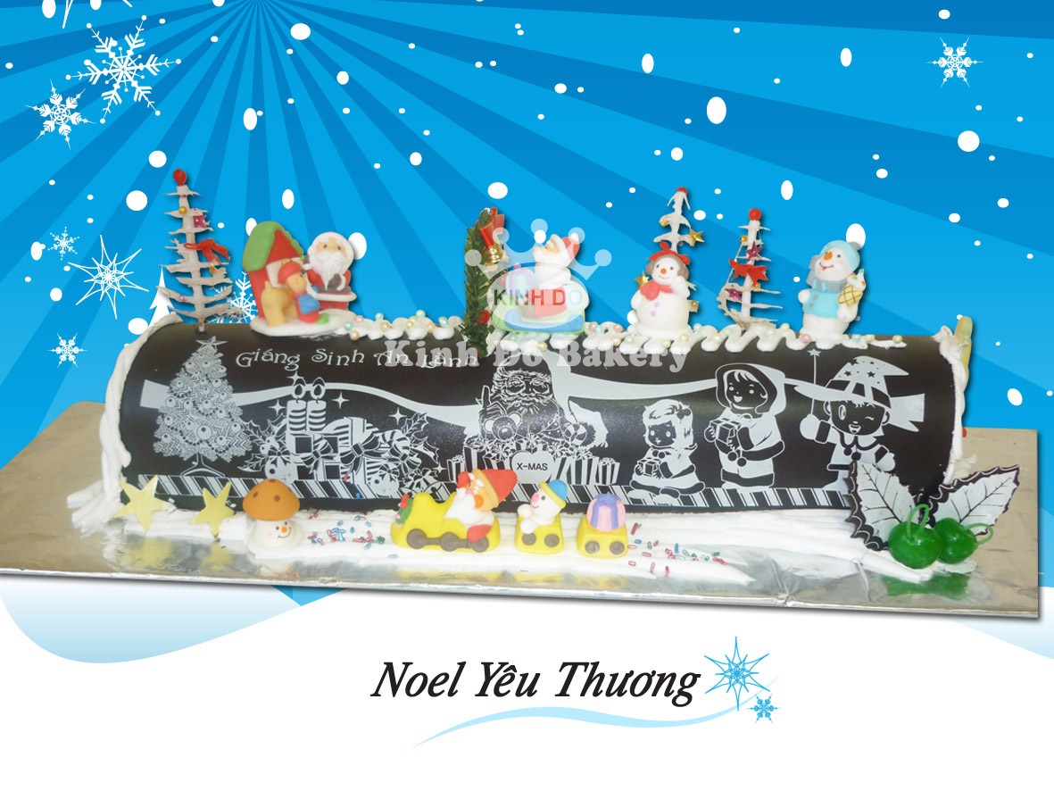 Mẫu Bánh Noel - MNE035, Tiệm bánh kem Củi Bakery Đà Lạt