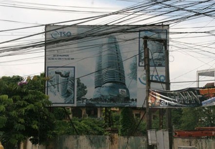 Công trình vẫn chỉ là bãi đất hoang