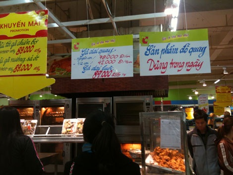 Gà dai Hàn Quốc đã trở lại quầy của Big C Thăng Long thời gian gần đây