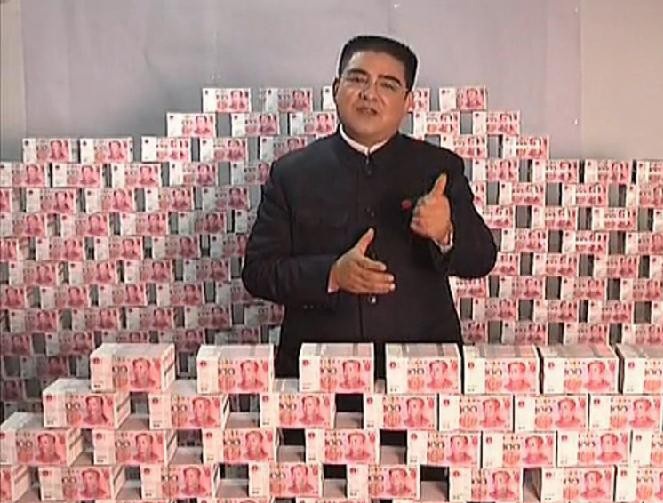 Choáng với núi tiền mặt 1,5 tấn của tỷ phú Trung Quốc