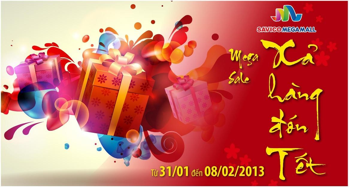 Tưng bừng khuyến mãi Tết tại Savico Megamall - 6 Toàn bộ khuôn viên sảnh trước Trung tâm thương mại